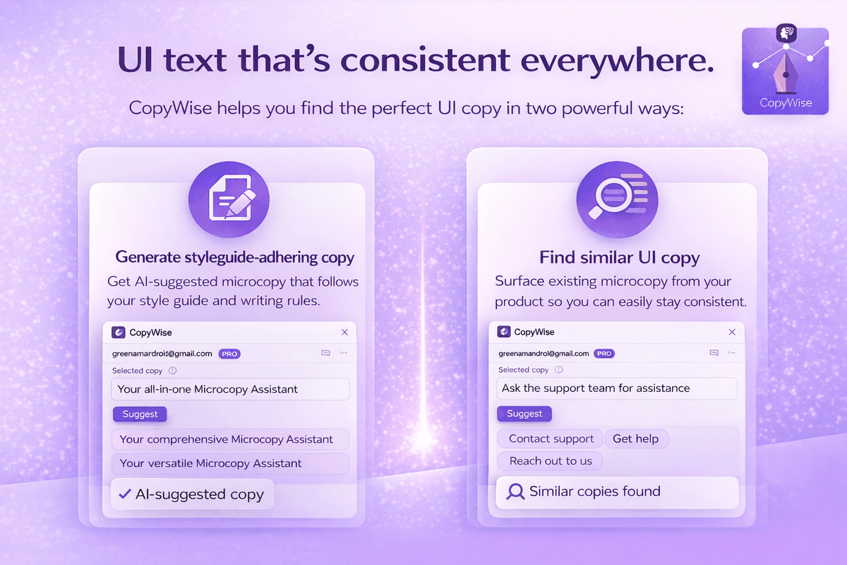 UI text that's consistent everywhere